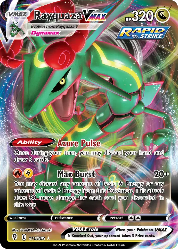 Rayquaza VMAX Evolving Skies 111