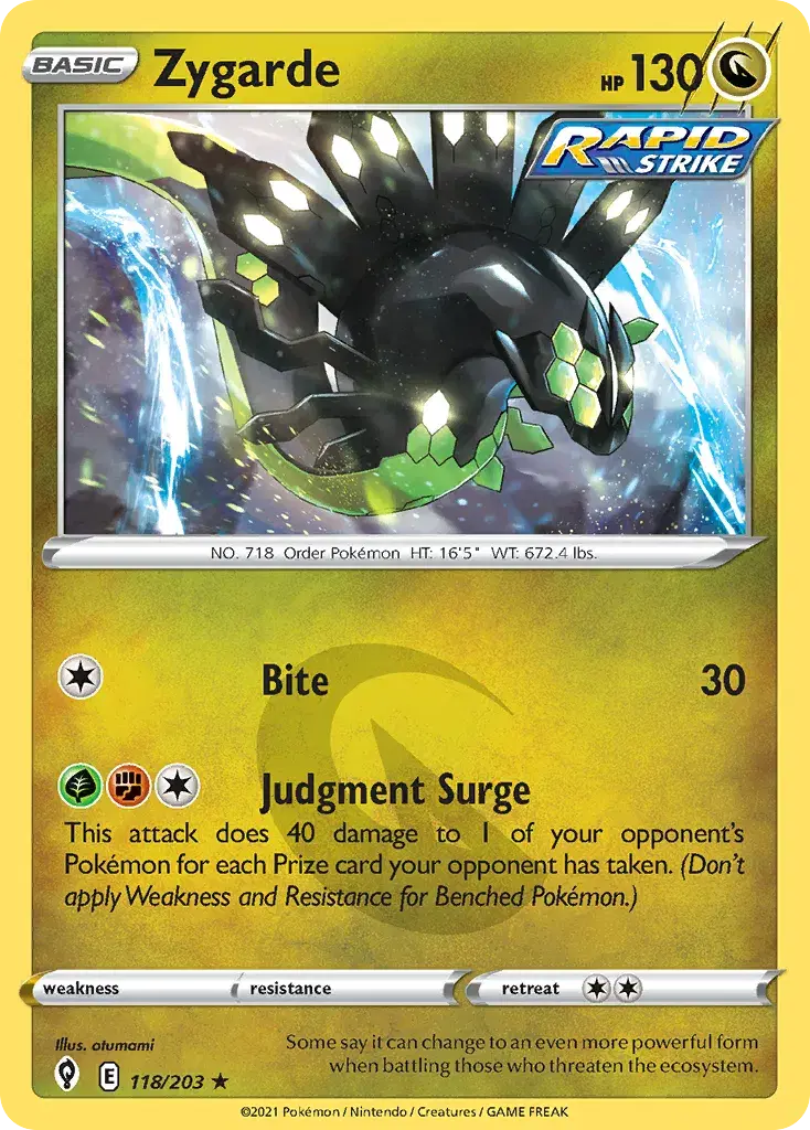 Zygarde Evolving Skies 118