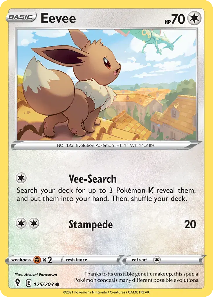 Eevee Evolving Skies 125