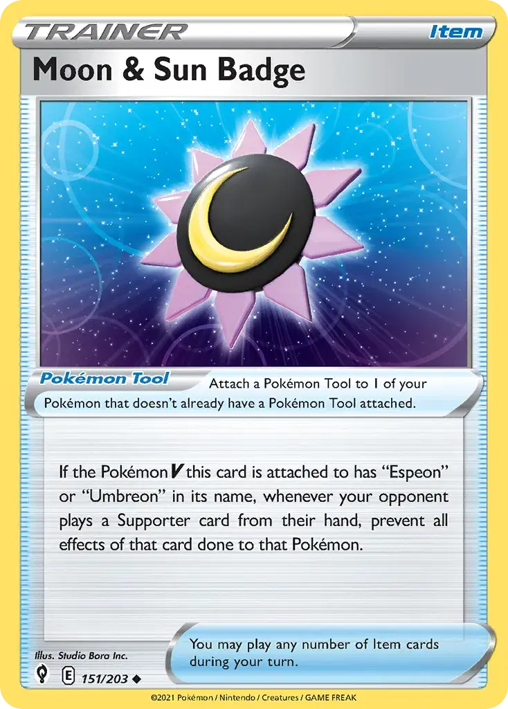 Moon & Sun Badge Evolving Skies 151