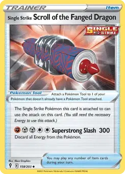 Single Strike Scroll of the Fanged Dragon Evolving Skies