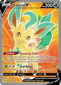 Leafeon V Evolving Skies