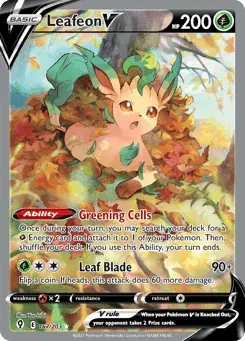Leafeon V Evolving Skies