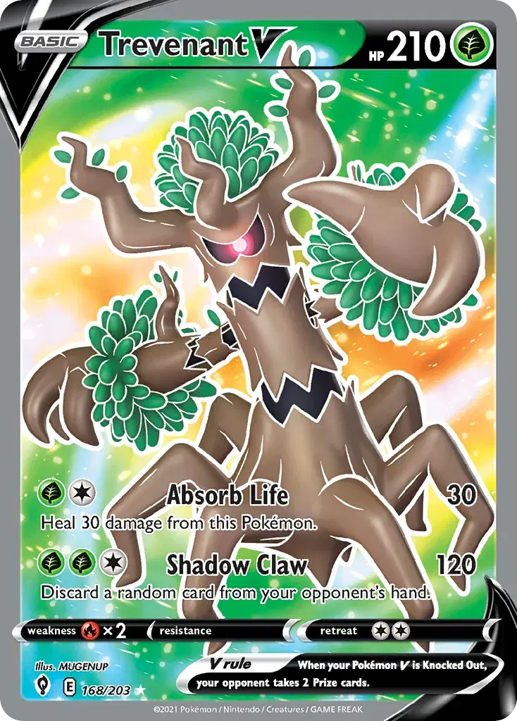 Trevenant V Evolving Skies 168
