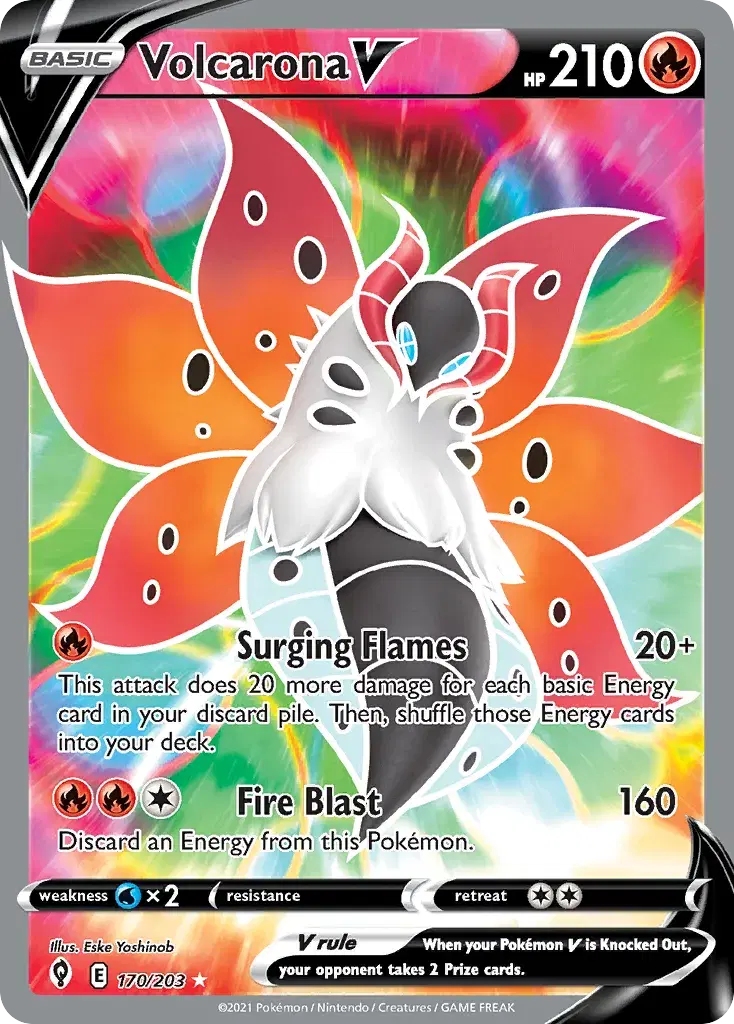 Volcarona V Evolving Skies 170