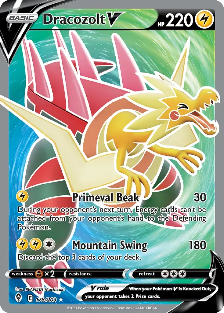 Dracozolt V Evolving Skies 178