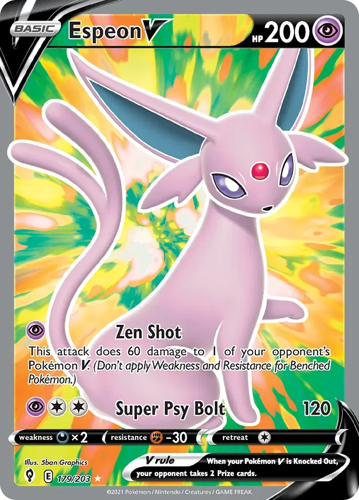Espeon V Evolving Skies 179