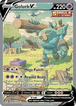 Golurk V Evolving Skies