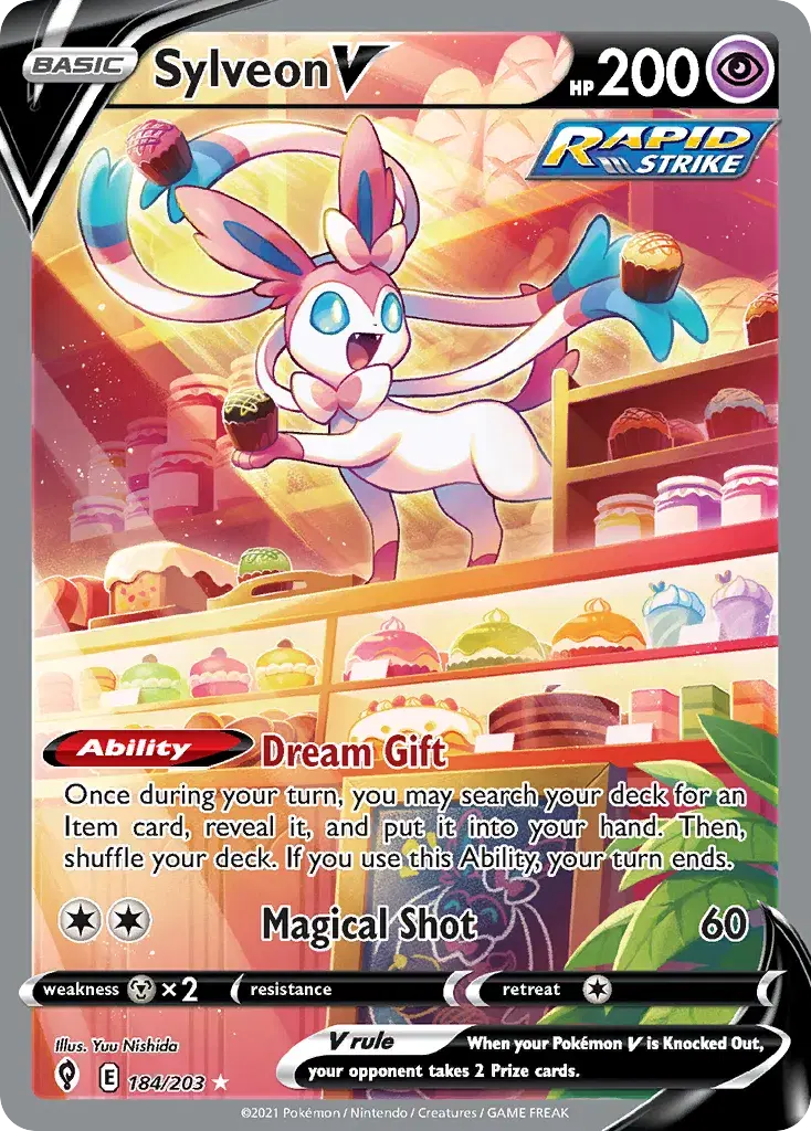 Sylveon V Evolving Skies 184
