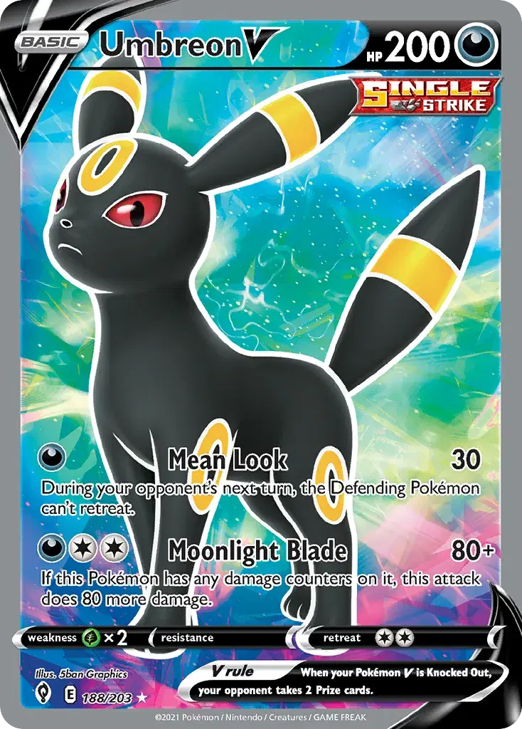 Umbreon V Evolving Skies 188