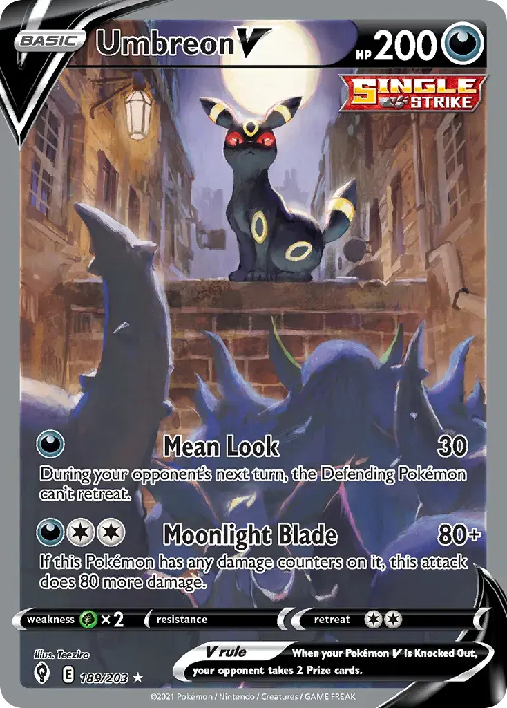 Umbreon V Evolving Skies 189