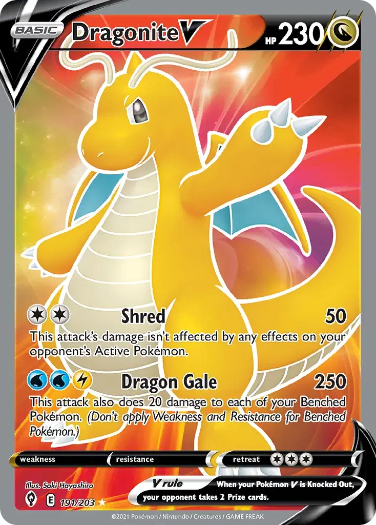 Dragonite V Evolving Skies 191