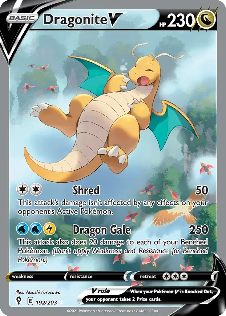 Dragonite V Evolving Skies 192
