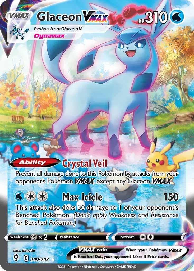 Glaceon VMAX Evolving Skies 209