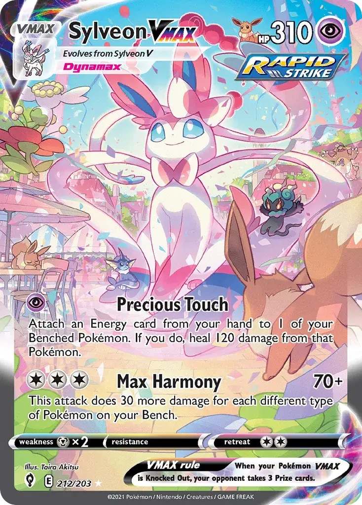 Sylveon VMAX Evolving Skies 212