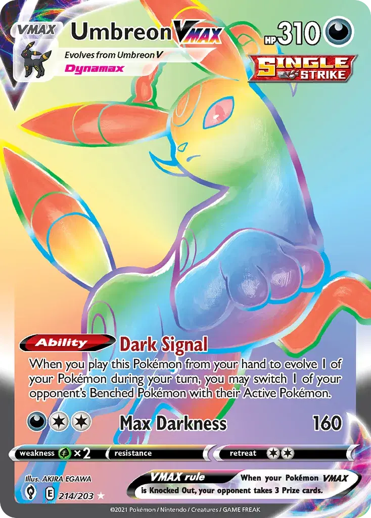 Umbreon VMAX Evolving Skies 214