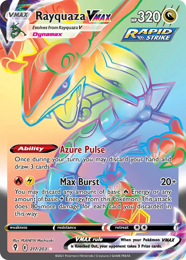 Rayquaza VMAX Evolving Skies 217