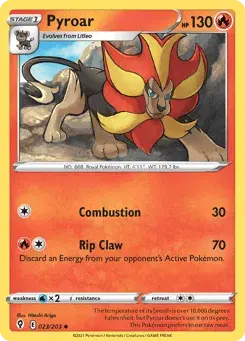 Pyroar Evolving Skies