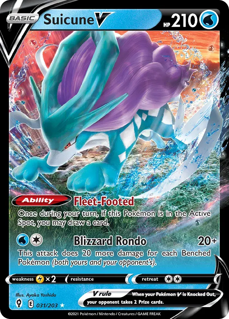 Suicune V Evolving Skies 31