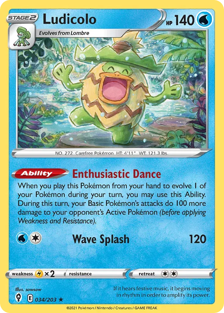 Ludicolo Evolving Skies 34