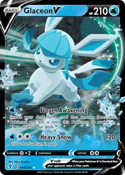 Glaceon V Evolving Skies
