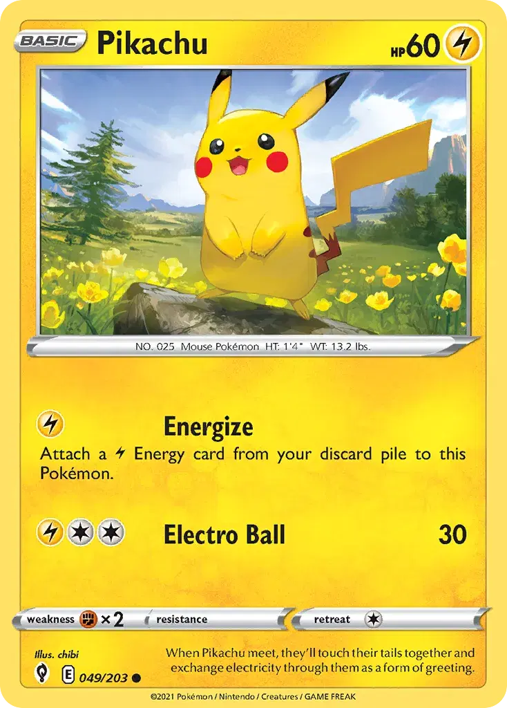 Pikachu Evolving Skies 49