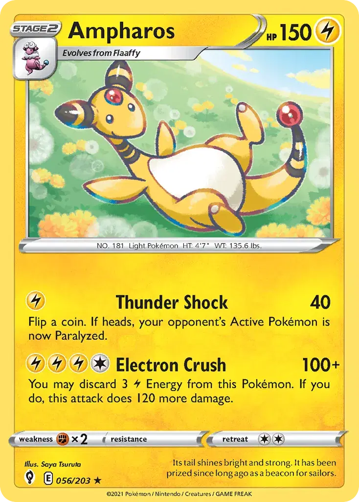 Ampharos Evolving Skies 56