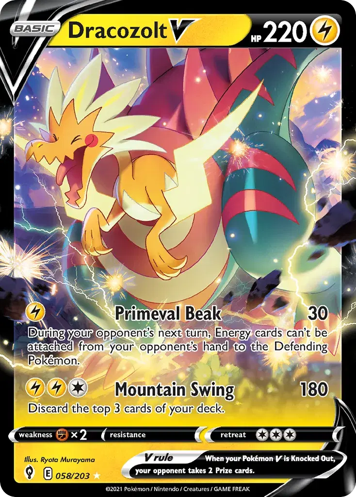 Dracozolt V Evolving Skies 58