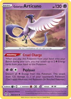 Galarian Articuno Evolving Skies