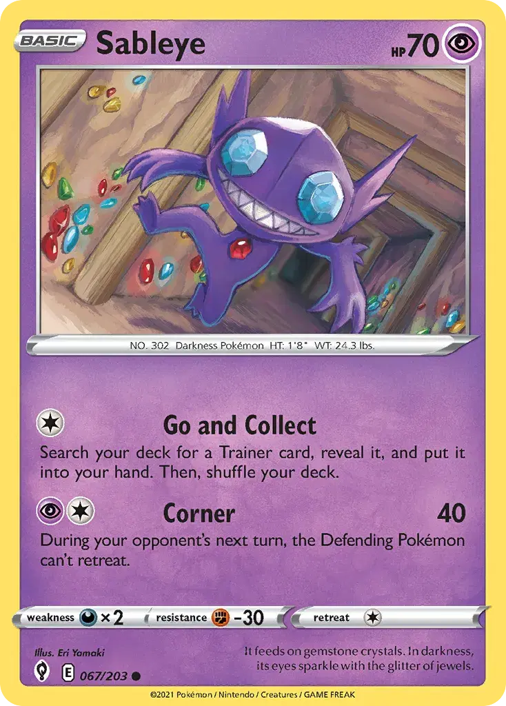 Sableye Evolving Skies 67