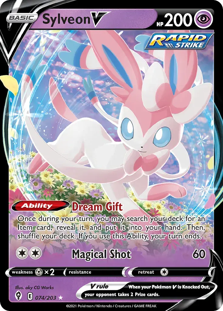 Sylveon V Evolving Skies 74