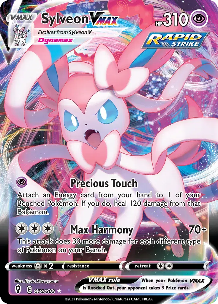 Sylveon VMAX Evolving Skies 75
