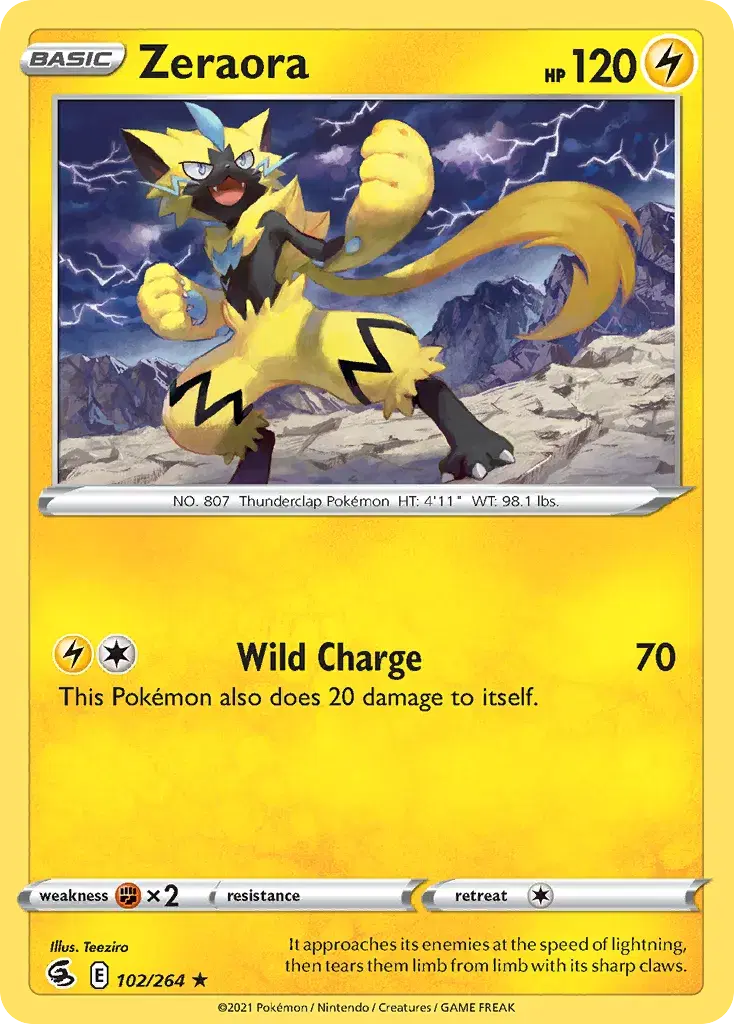 Zeraora Fusion Strike 102