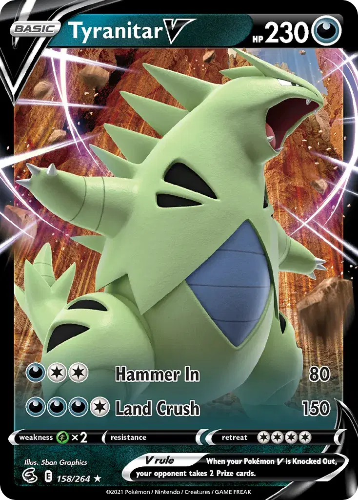 Tyranitar V Fusion Strike 158