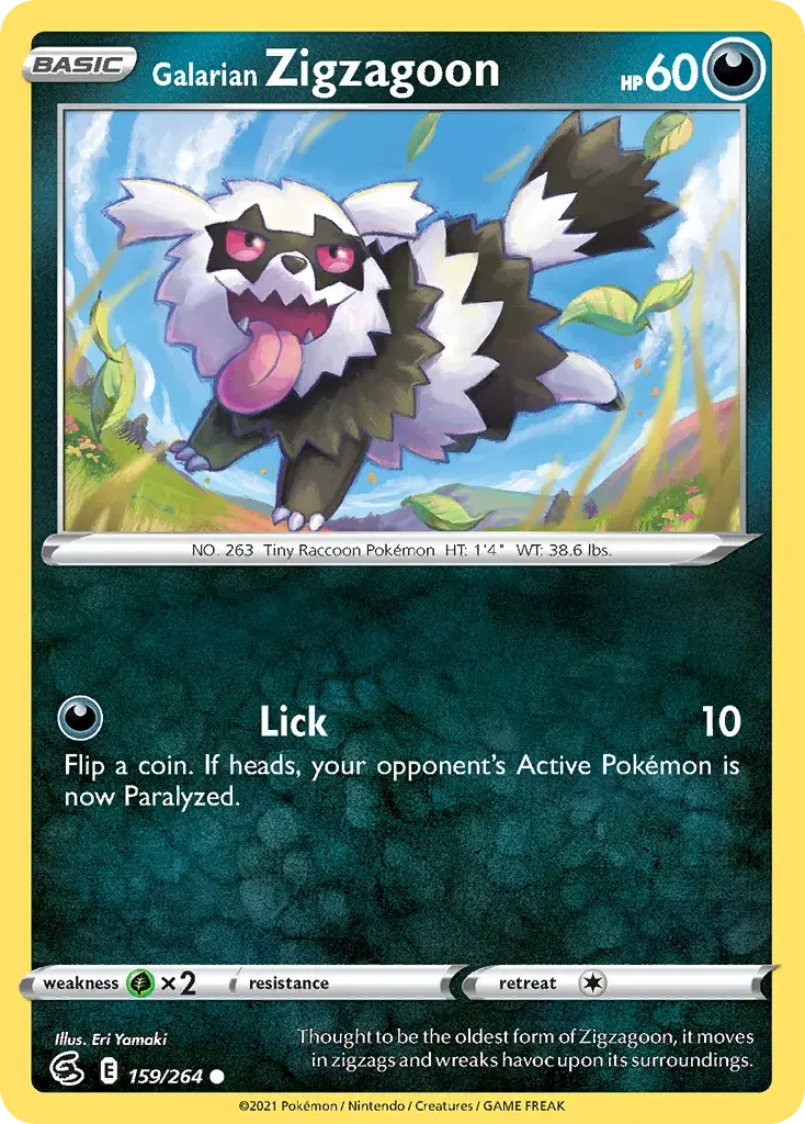 Galarian Zigzagoon Fusion Strike 159