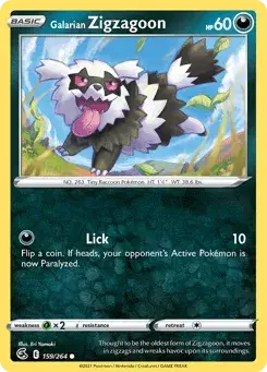 Galarian Zigzagoon Fusion Strike