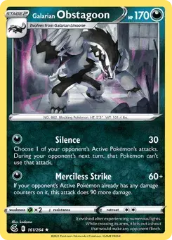 Galarian Obstagoon Fusion Strike