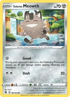 Galarian Meowth Fusion Strike