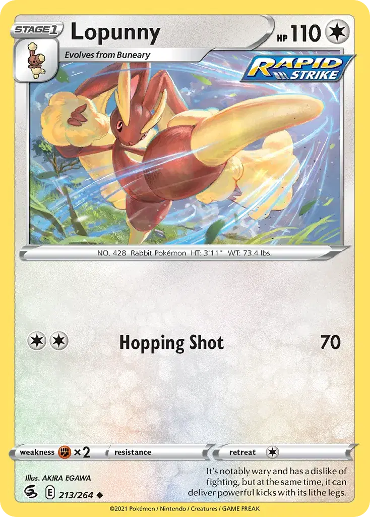 Lopunny Fusion Strike 213