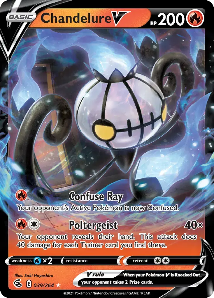 Chandelure V Fusion Strike 39