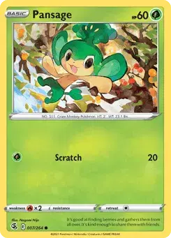 Pansage Fusion Strike