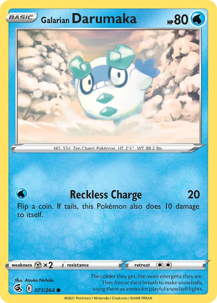 Galarian Darumaka Fusion Strike 71