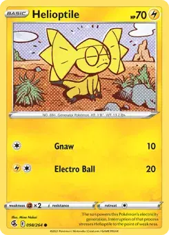 Helioptile Fusion Strike