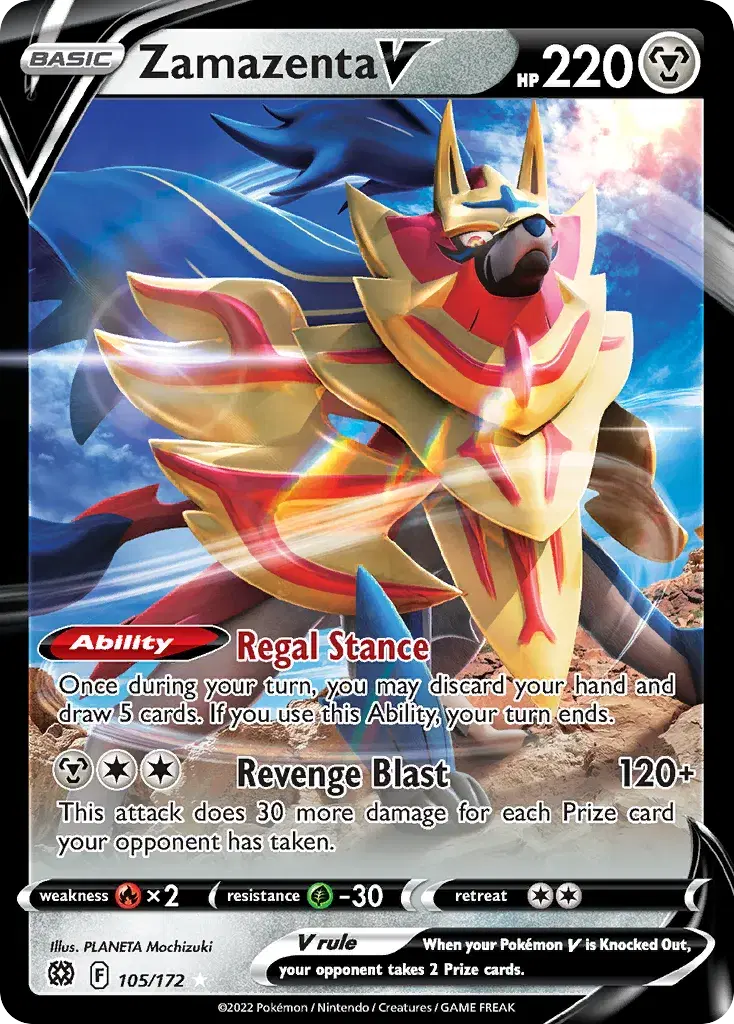 Zamazenta V Brilliant Stars 105