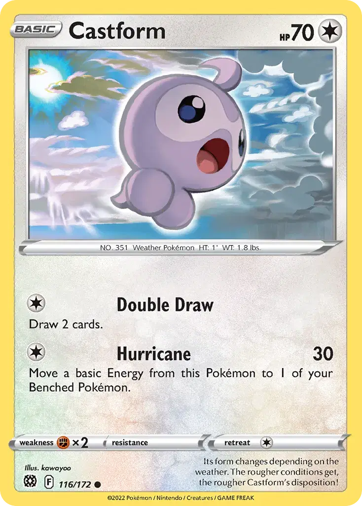 Castform Brilliant Stars 116
