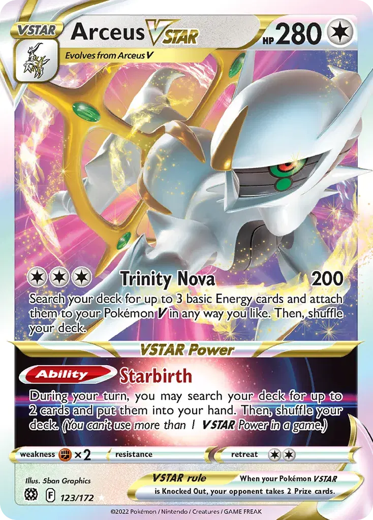 Arceus VSTAR Brilliant Stars 123