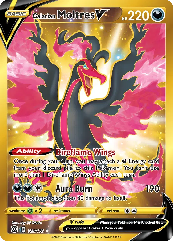 Galarian Moltres V Brilliant Stars 183
