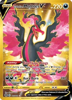 Galarian Moltres V Brilliant Stars