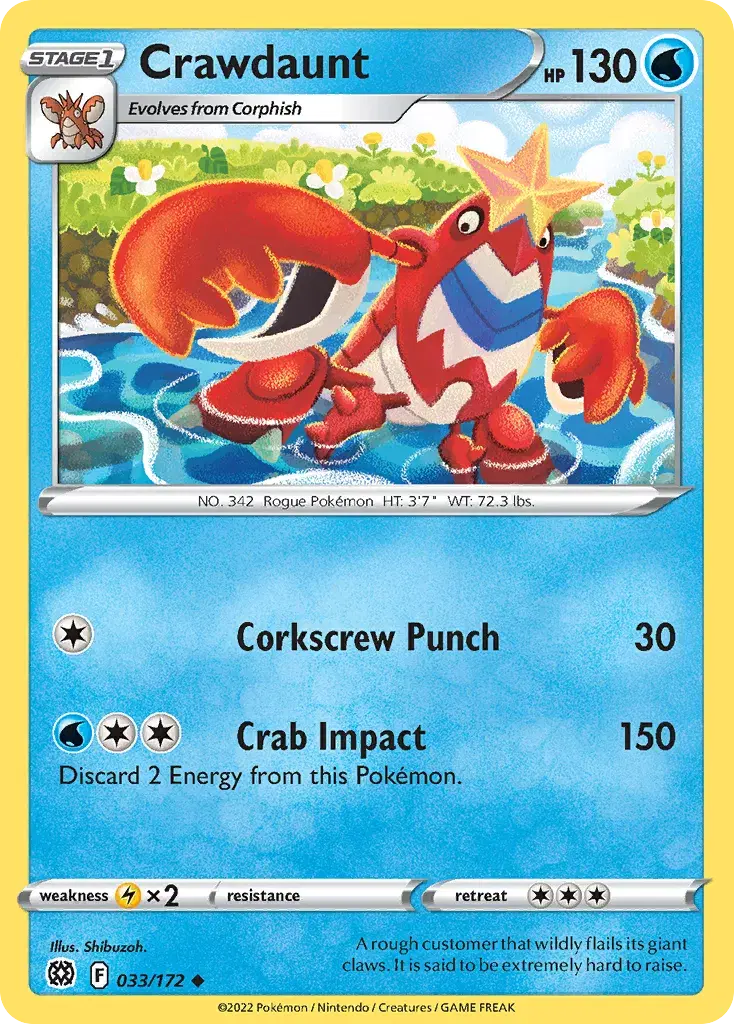 Crawdaunt Brilliant Stars 33