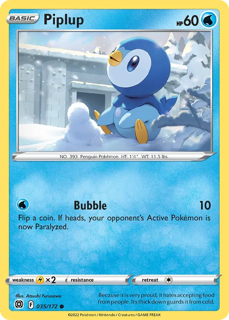 Piplup Brilliant Stars 35
